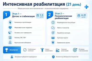 Реабилитация за 21 день в Реже